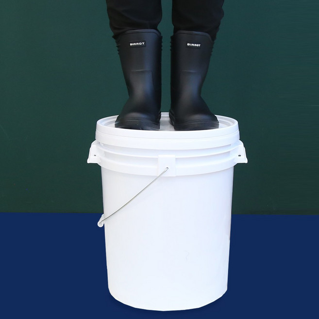 10~35리터 세차바스켓 페인트통 양동이 PP버켓 플라스틱원형통 페일통 바케스 메탈핸들 밀폐용기, 35L, 1개, 35L