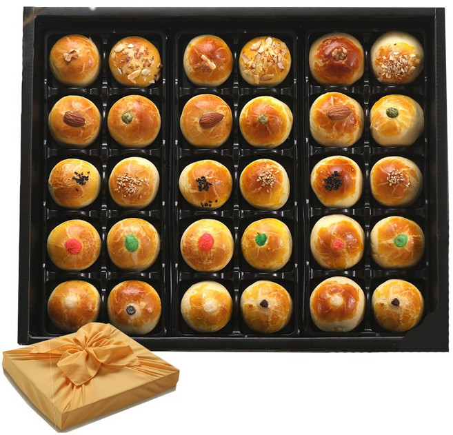 엠케이크 아이원 만주 30구 선물세트 [냉매포장 별도구매상품], 1.05kg, 1세트