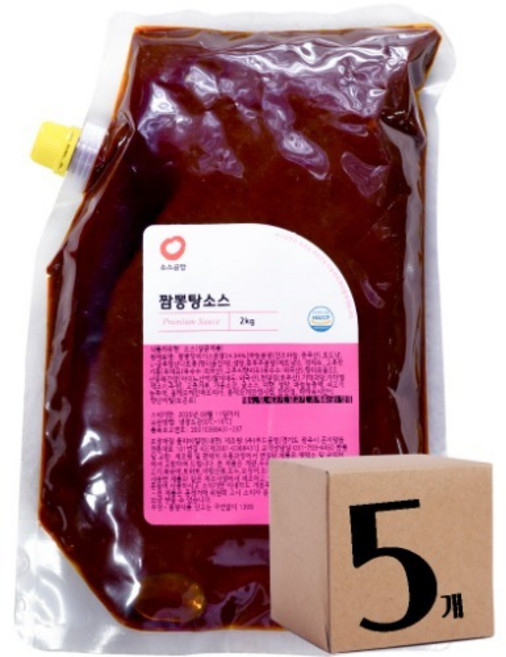 짬뽕탕 소스 (2Kg 5개), 5개, 2kg