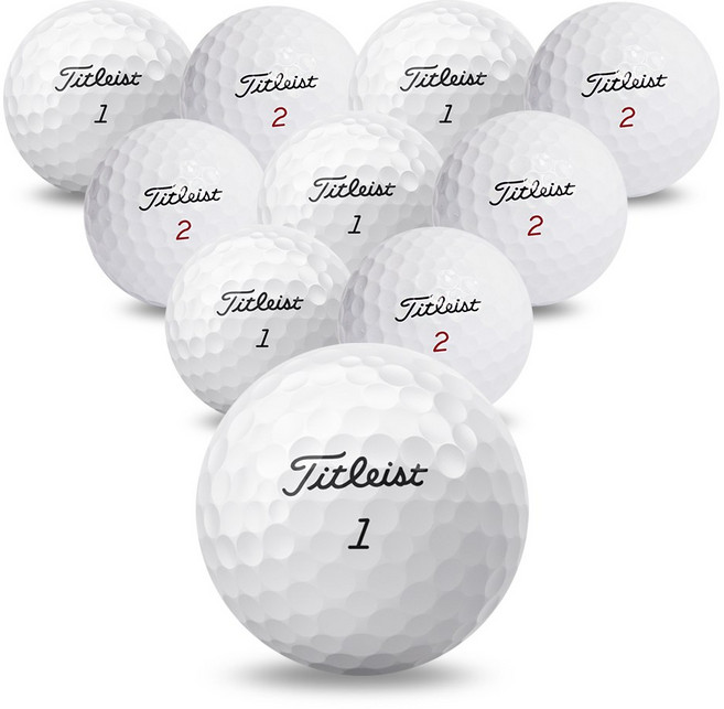 나이스골프 타이틀리스트 PRO V1_V1X 혼합 A+급 로스트볼, 10개, 1개
