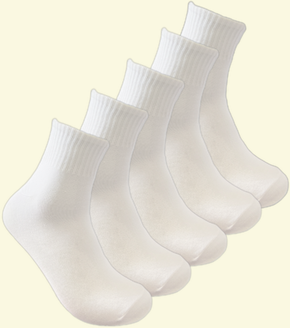 소소방직 남성용 국산 스포츠 면 중목 학생양말 10켤레 세트