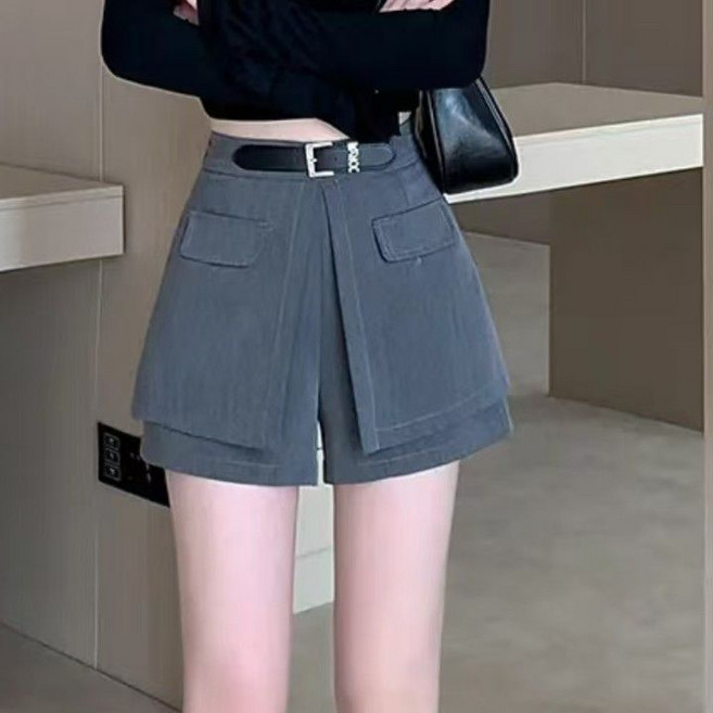 COSYEVNO 반바지 봄여름 치마바지 날씬해 보이는 a라인 와이드 팬츠