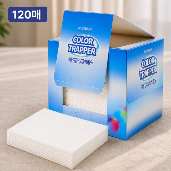 모아데이 BLUESUN 이염방지 세탁시트, 1개, 120매
