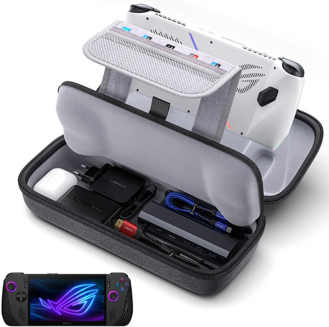 로그 엘라이 Rog Ally X 케이스 JSAUX 올인원 에어폼 파우치 3세대, 1개