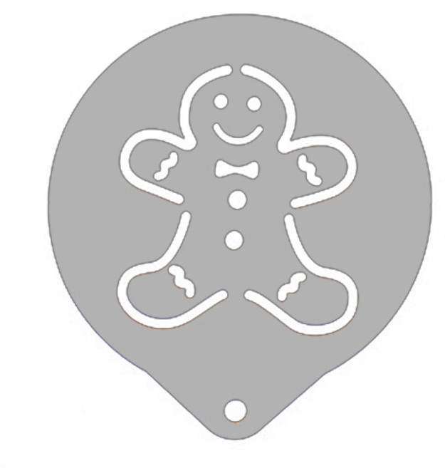 이홈베이커리 구떼 스테인리스 스텐실 (01번 진저맨) /베이킹도구/케익만들기, 1개