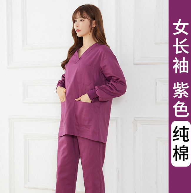 純棉短袖醫護工作服套裝
