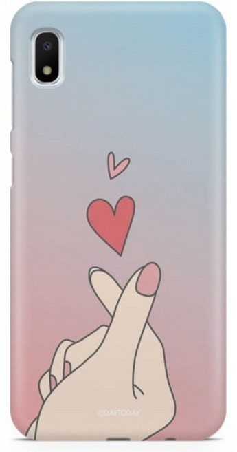 데이투데이 카카오 리틀프렌즈폰4 케이스 손하트 하드