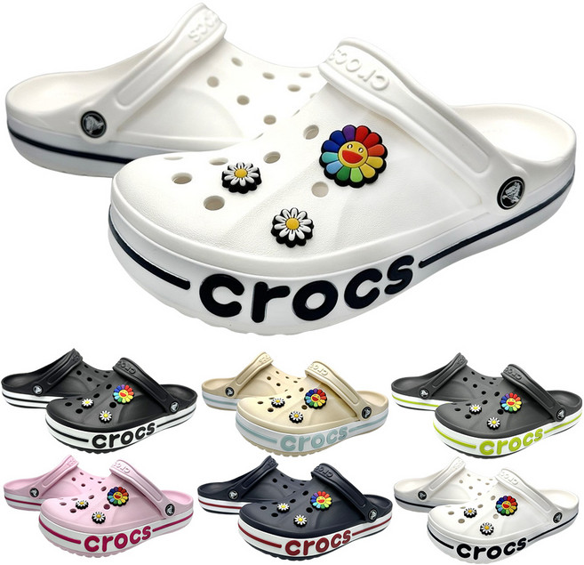 [크록스 정품] CROCS 바야밴드 클로그 슬리퍼 +모아츄 악세세리 포함