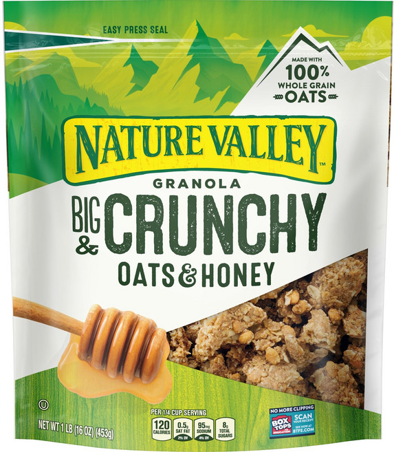네이쳐밸리 그래놀라 크런치 오트 앤 허니, 453g, 1개