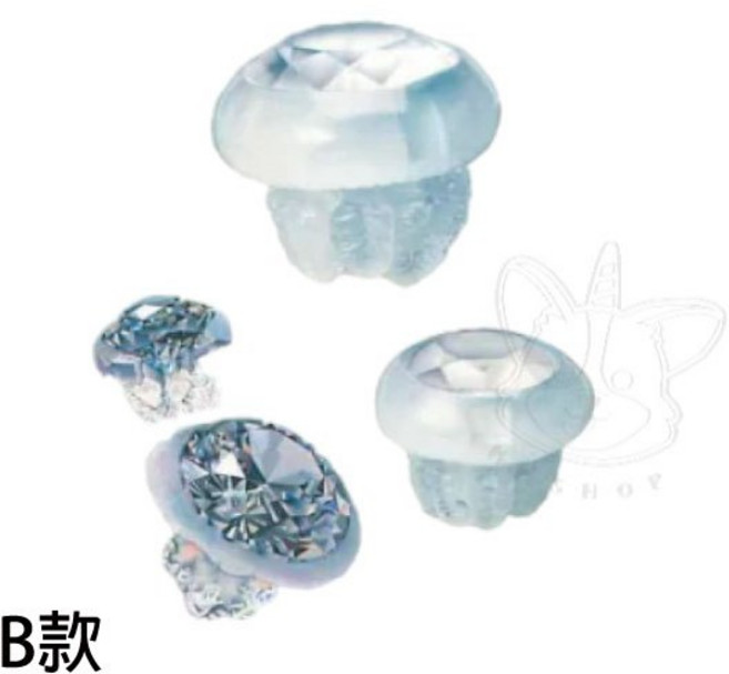StandStones 動物愛好系列 生物 寶石P3 轉蛋, 1個, B款/水母款1L401