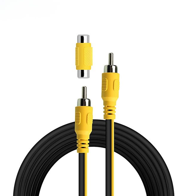 GREENYI 후방카메라용 RCA 연장선, 6M 길이