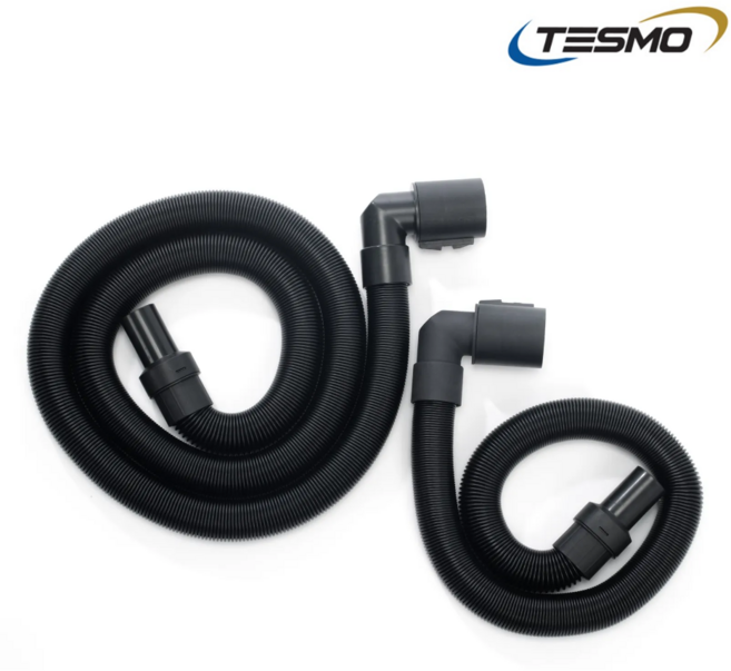 테스모 확장형 청소기 호스 80cm 180cm 최대 2.7미터 5미터 늘어나는 회전 ㄱ자 커넥터 택1, 2.7M, 1개, 주름호스