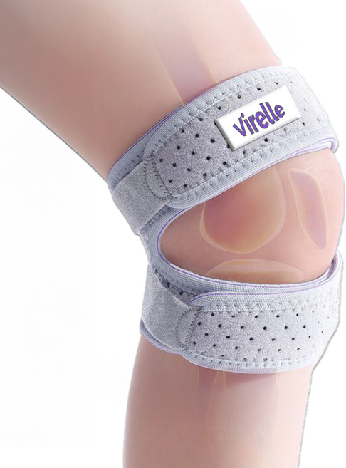 비렐 슬개골 슬개건 무릎보호대, 블랙, 2개