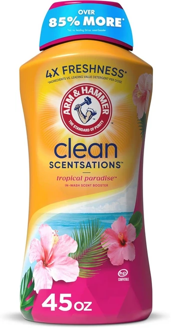 암앤해머 인워시 향기부스터 세탁비즈 트로피칼파라다이스 인워시 45oz, 1개 - 쿠팡