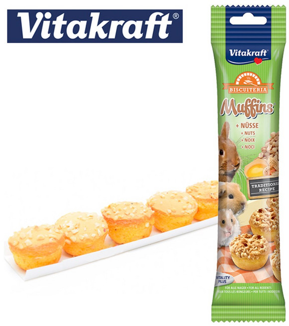 햄스터간식 먹이 비타크래프트 머핀 낱개 1p(소분), 10g, 1개
