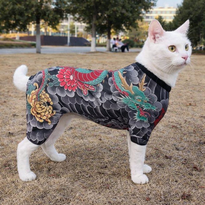 더제이안나 반려견 애견 이레즈미옷 강아지문신옷, 1개, one color