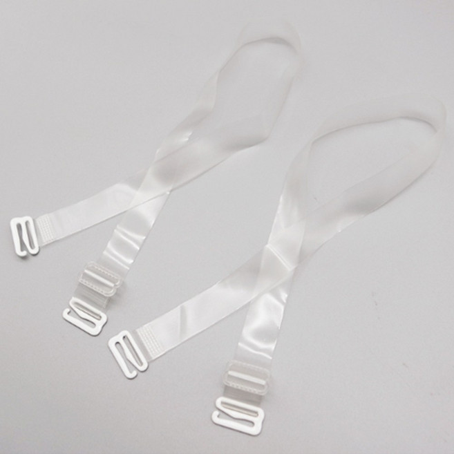 반투명 노출브라끈 길이조절 민소매 나시 오프숄더 누드 브래지어 어깨끈 1.5cm