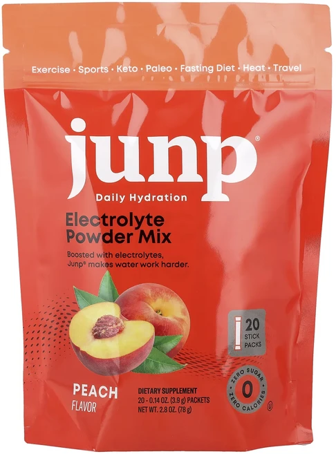 효과가 좋은 JUNP Hydration 전해질 파우더 믹스 복숭아 스틱팩 20개 개당 3.9g(0.14oz) 최저가격, JUNPHydration전해질파우더믹스복숭아스틱팩20개 - 쿠팡