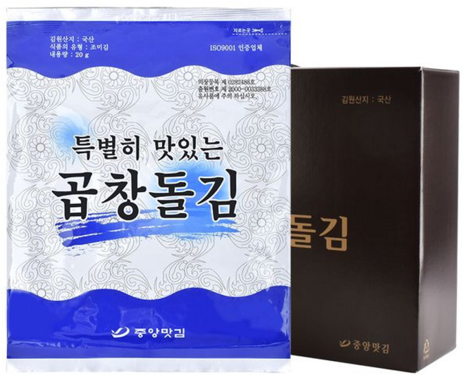 중앙맛김 특별히 맛있는 곱창 돌김, 5개