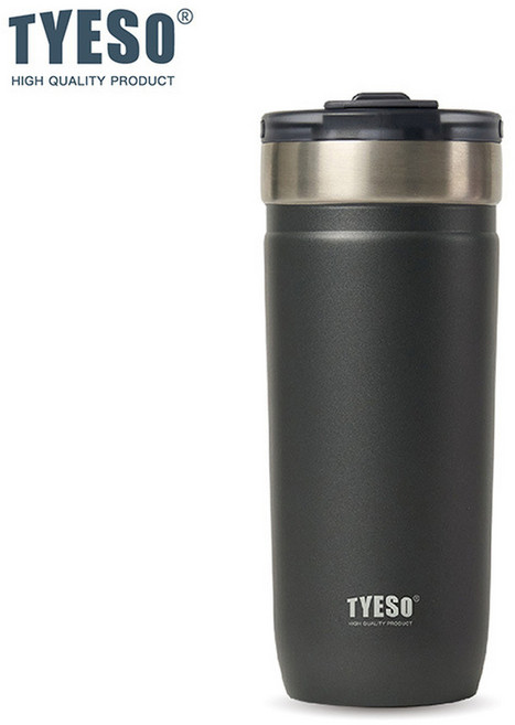 TYESO 304不鏽鋼吸管杯, 黑, 1套, 710L