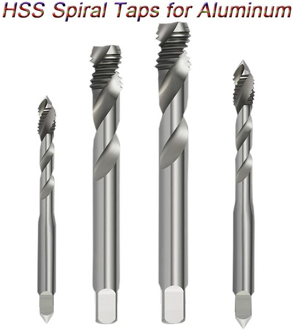 미터법 HSS 나선형 플루트 탭 나사 알루미늄 비철속 가공 블라인드 홀 M2 M3 M4 M5 M6 M8 M10 M12, M2.5|1 pcs, [01] 1 pcs, 1개