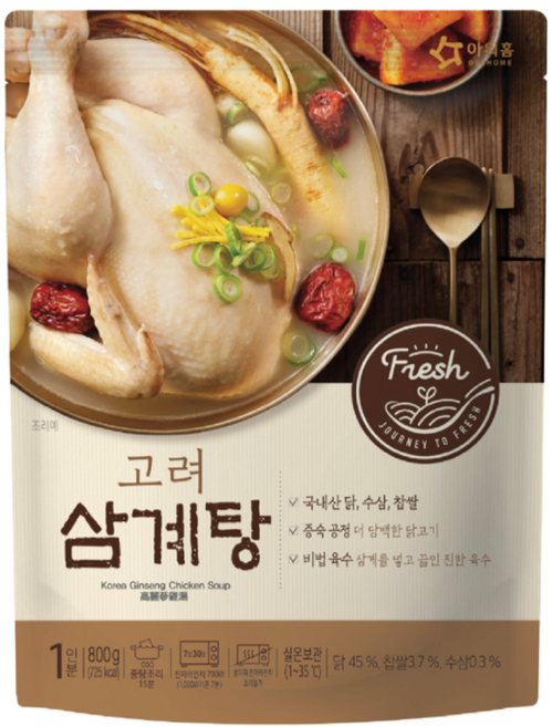 아워홈 고려삼계탕 800g, 7개