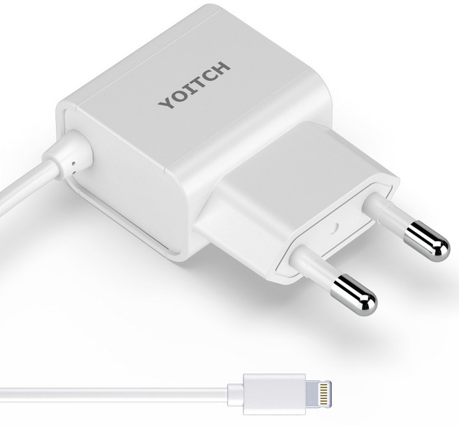 요이치 로이 8핀 케이블일체형 충전기 RY-05015528SC, 1개