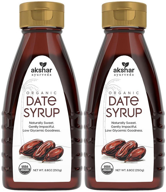 AKSHAR Ayurveda – Pure Date Syrup Organic No Sugar Added Natural Sweetener Made from 100% USDA R, AKSHAR Ayurveda – Pure Date Sy