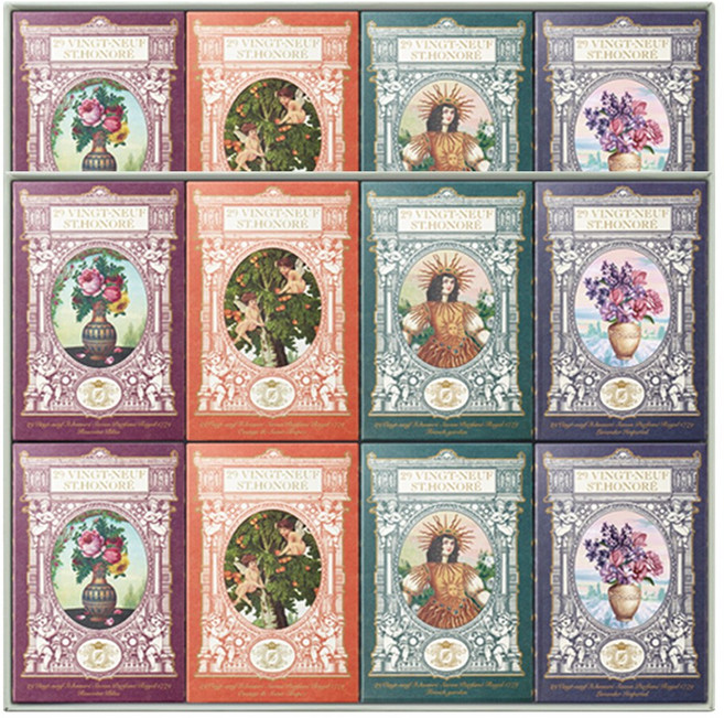 뱅네프생토노레 신제품 새로운향 사봉 파퓨메 로얄 1779 프랑스향 향수비누 시즌2 집들이선물 답례품 어버이날 스승의날 성년의날 선물, 135g, 16개입