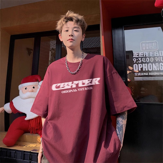 CARTER 字母印花圓領短袖T恤