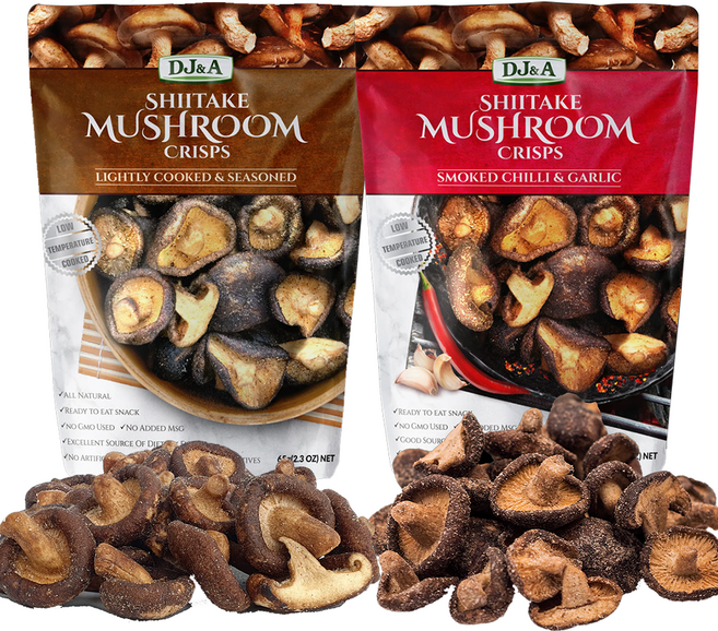 호주직송 DJ&A 디제이앤에이 표고버섯 Shitake 크리스피 칠리 앤 갈릭 맛, 160g, 1개
