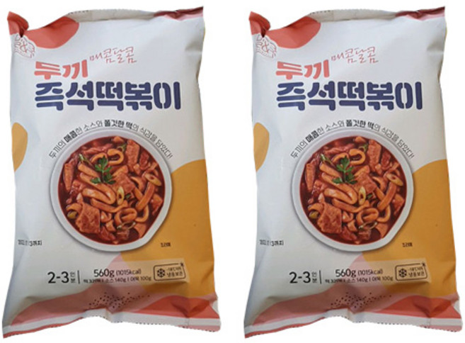 두끼 즉석떡볶이, 560g, 2개