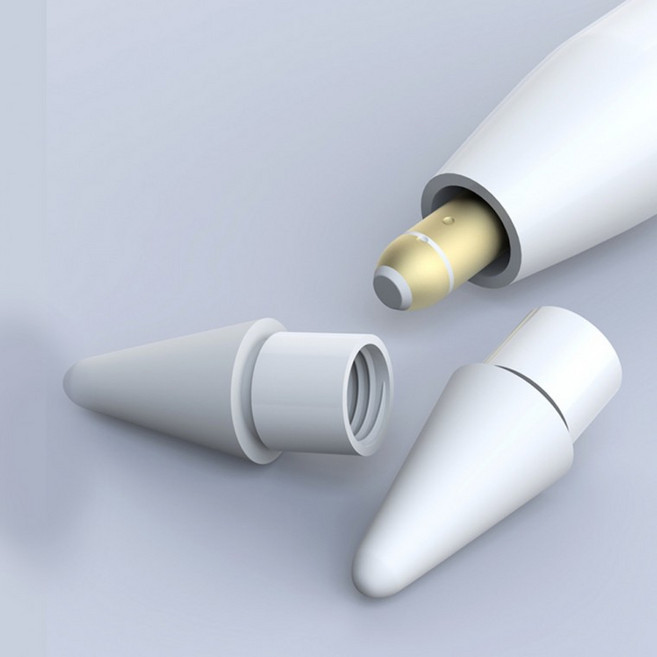 교체형 애플펜슬펜촉 애플펜슬팁 애플펜슬커버 짭플펜슬 펜촉 커버 1세대 2세대 3세대 전기종 호환, 1개, 그레이_교체형 펜촉 팁 1개