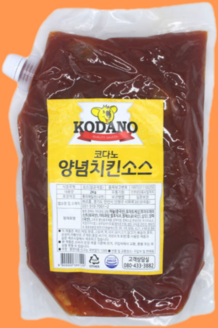 코다노 양념치킨소스 2KG 소떡소떡맛, 1개