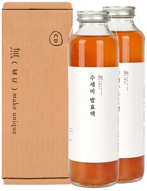 MU 수세미발효액 420ml (유기농원료 2년이상발효), 2개