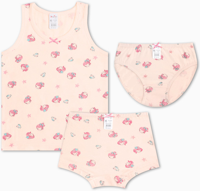 멜리스 미니마린 여아용 면스판 속옷 (런닝 사각 삼각 선택)