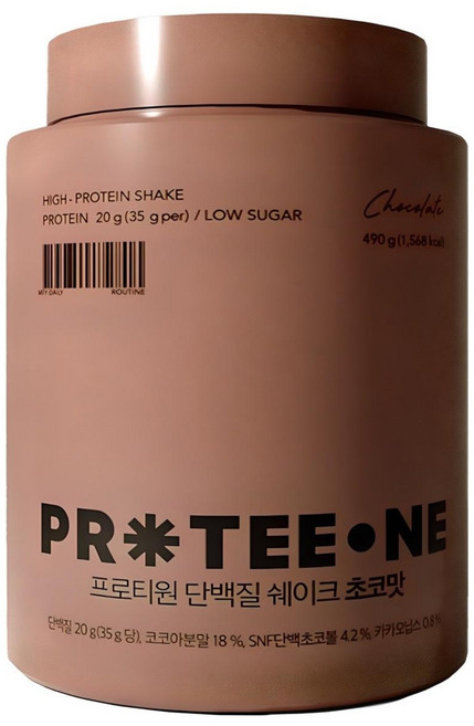 프로티원 단백질 쉐이크 초코맛, 490g, 1개