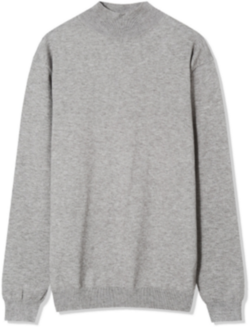 워셔블 남자 반폴라 니트