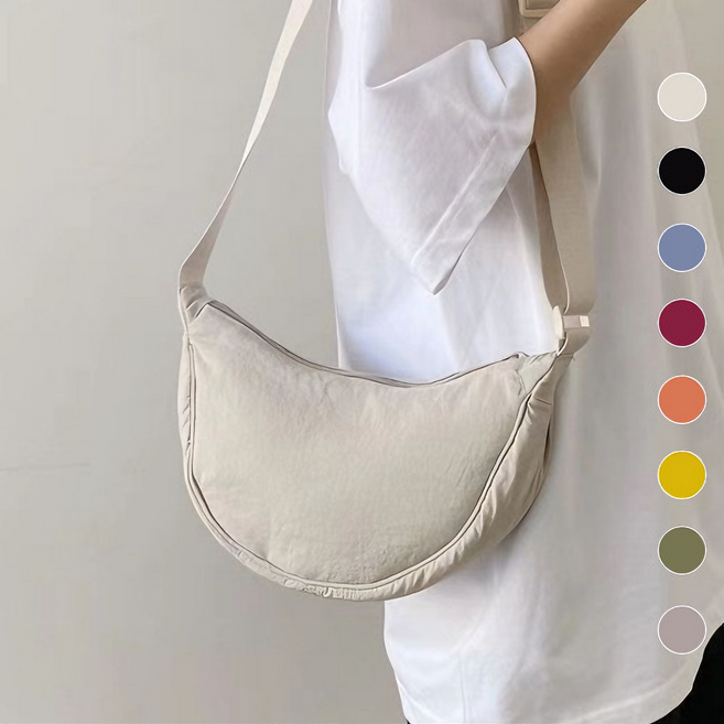 아이밀리 여성 반달 가벼운 미니 크로스백