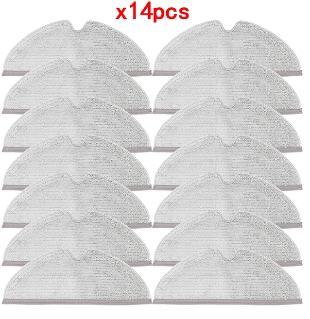 쿠쿠스토어 Xiaomi Roborock Q7 Max / + T8 S5 로봇 진공 청소기 교체 세척 가능 예비 부품 천 액세서리, 02 14 pcs