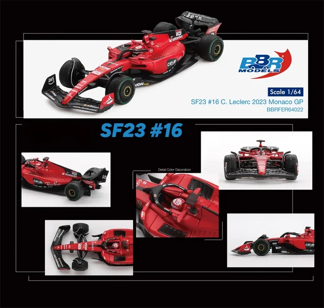 [사전 ] BBR 1:64 Daytona SP3 매트 블랙 812 Competizione Tailor Made Yellow Cilindri Ro Imola Red 다, 01 SF23 No16 Monaco GP