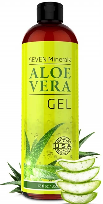 Seven Minerals Organic 100% Pure Aloe Vera Gel 순수 알로에 12oz(355ml), 1개, 1개 - 쿠팡