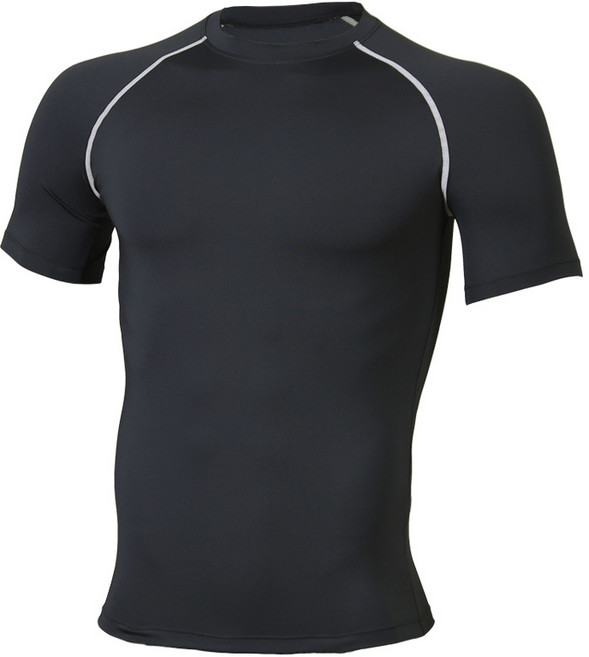 썸앤핏 남성용 스포츠 컴프레션 기능성 베이직 반팔 언더레이어 MTS1008