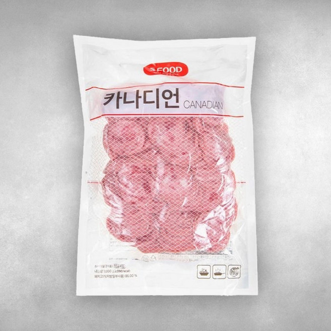 [피자다] 에쓰푸드 카나디언, 1개, 1kg