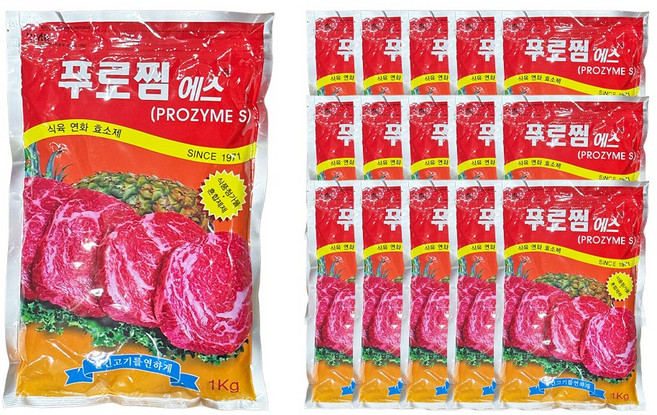 연육제(프로찜 1K)X15, 15개, 1kg
