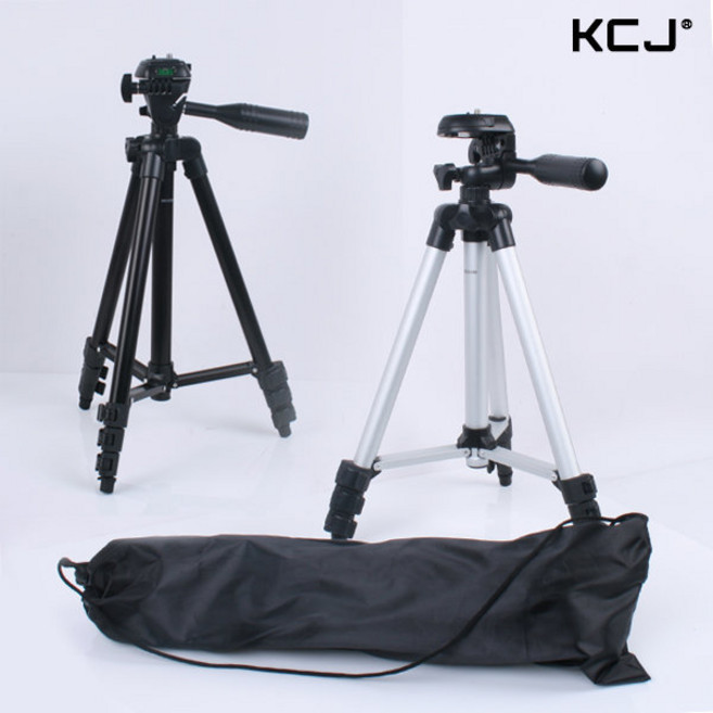 KCJ 카메라 스마트폰 4단 삼각대, 실버, 1개