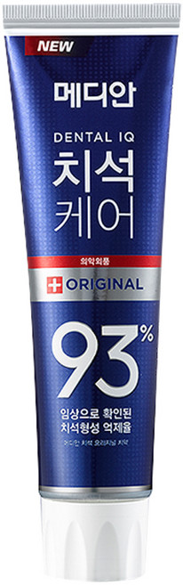 Median DENTAL IQ 93% 牙結石護理牙膏 強效去垢 亮白牙齒 120g, 1個