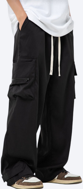에치케이 빅포켓 드로스트링 스트릿룩 바지 캐주얼 힙합 팬츠