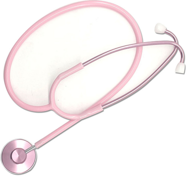 [이원헬스케어]야마수 단면 청진기 핑크 NO.110 의료 실습 간호사용 청진기 컬러 청진기, 1개