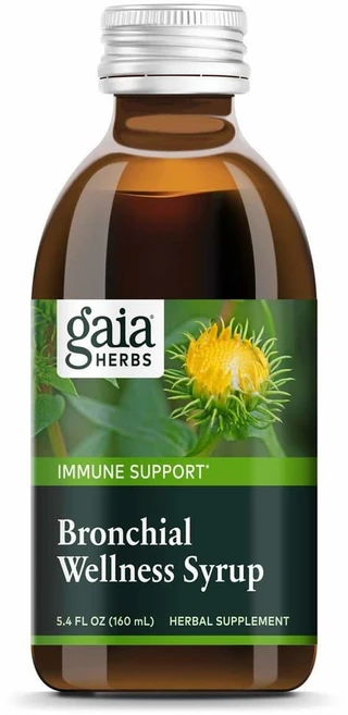Gaia Herbs Bronchial Wellness Syrup 가이아허브 브론치얼 웰니스 시럽 5.4oz(160ml), 1개 - 쿠팡
